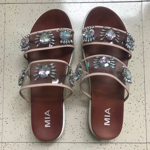 MIA Eye Jeweled Sandals